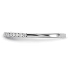 14k White Gold 1/5 carat Lab Grown Diamond VS/SI+ G+ Complete Wedding Band