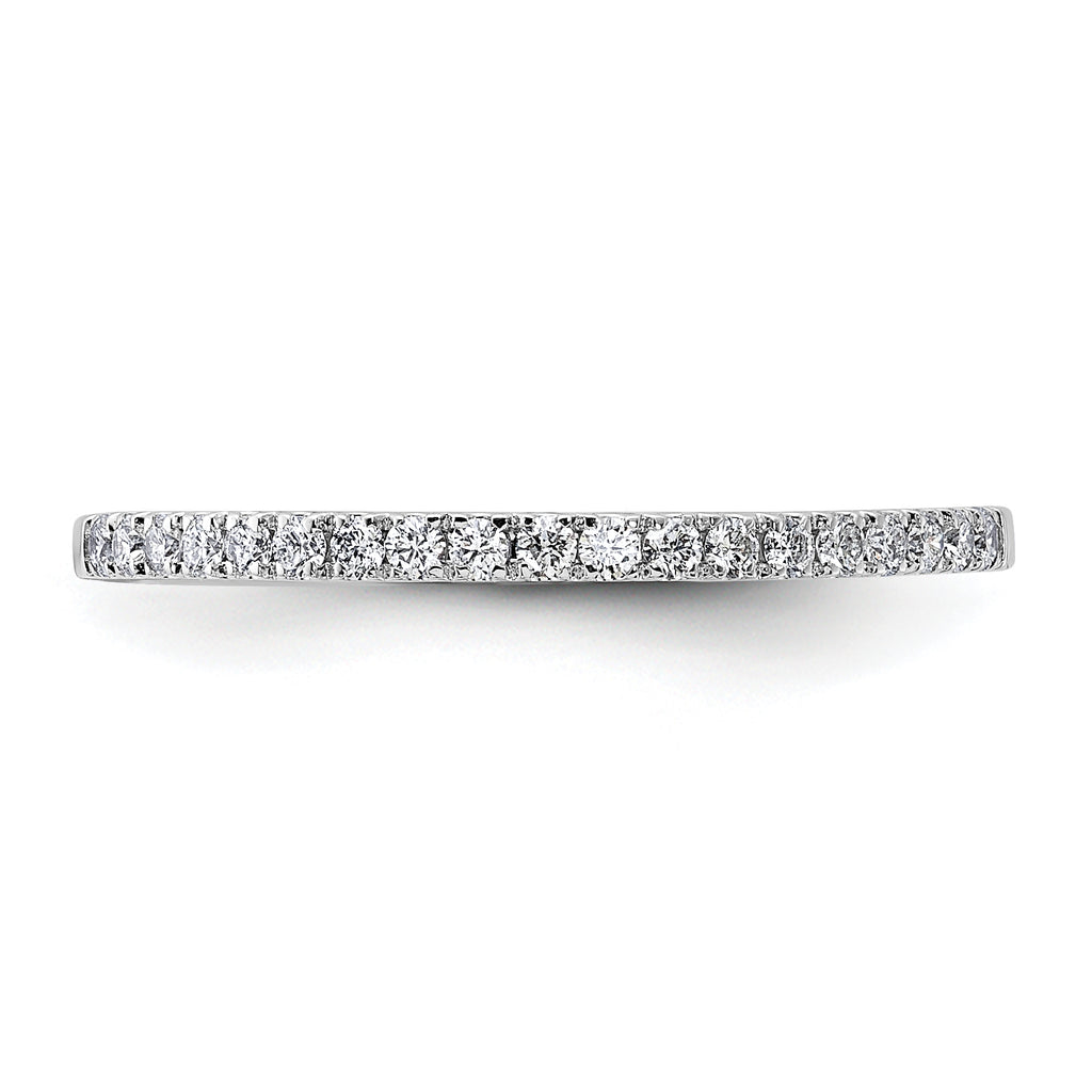 14k White Gold 1/5 carat Lab Grown Diamond VS/SI+ G+ Complete Wedding Band