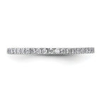 14k White Gold 1/5 carat Lab Grown Diamond VS/SI+ G+ Complete Wedding Band