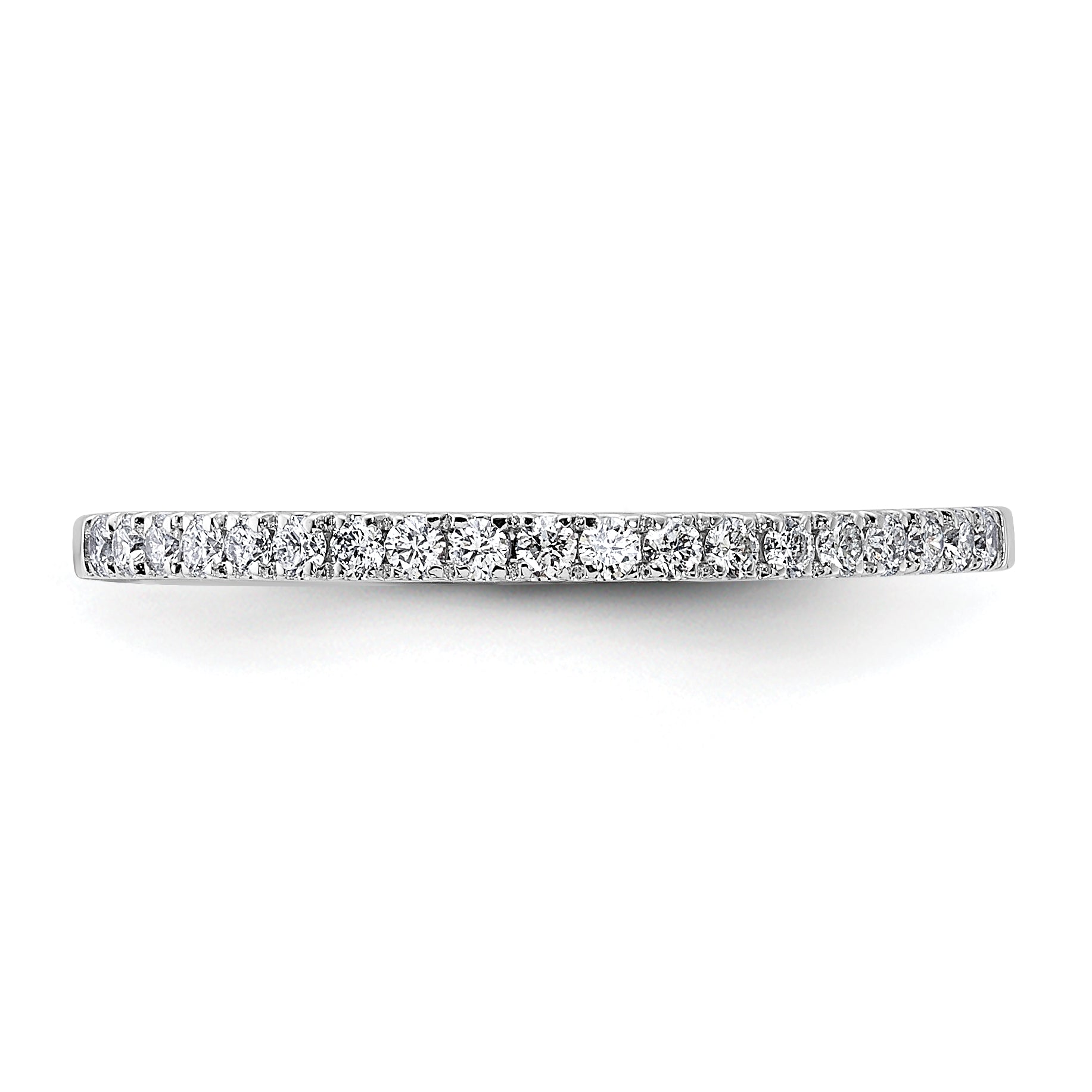 14k White Gold 1/5 carat Lab Grown Diamond VS/SI+ G+ Complete Wedding Band