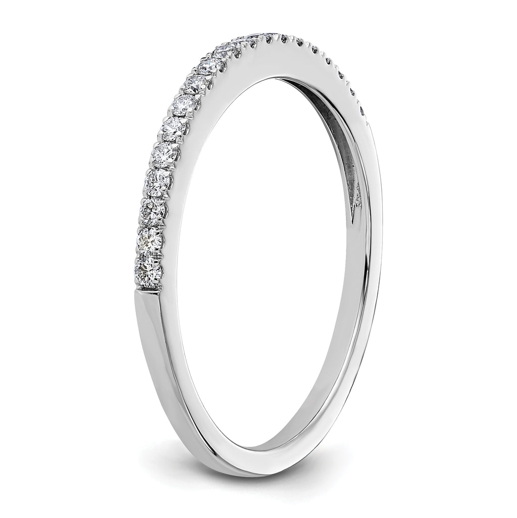 14k White Gold 1/5 carat Lab Grown Diamond VS/SI+ G+ Complete Wedding Band