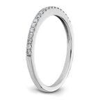 14k White Gold 1/5 carat Lab Grown Diamond VS/SI+ G+ Complete Wedding Band