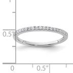14k White Gold 1/5 carat Lab Grown Diamond VS/SI+ G+ Complete Wedding Band