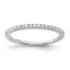 14k White Gold 1/5 carat Lab Grown Diamond VS/SI+ G+ Complete Wedding Band