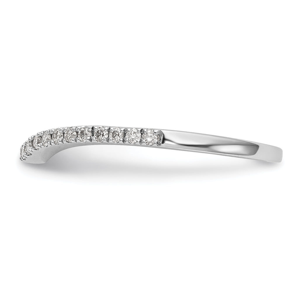14k White Gold 1/8 carat Lab Grown Diamond VS/SI+ G+ Complete Wedding Band