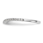 14k White Gold 1/8 carat Lab Grown Diamond VS/SI+ G+ Complete Wedding Band