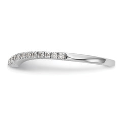 14k White Gold 1/8 carat Lab Grown Diamond VS/SI+ G+ Complete Wedding Band