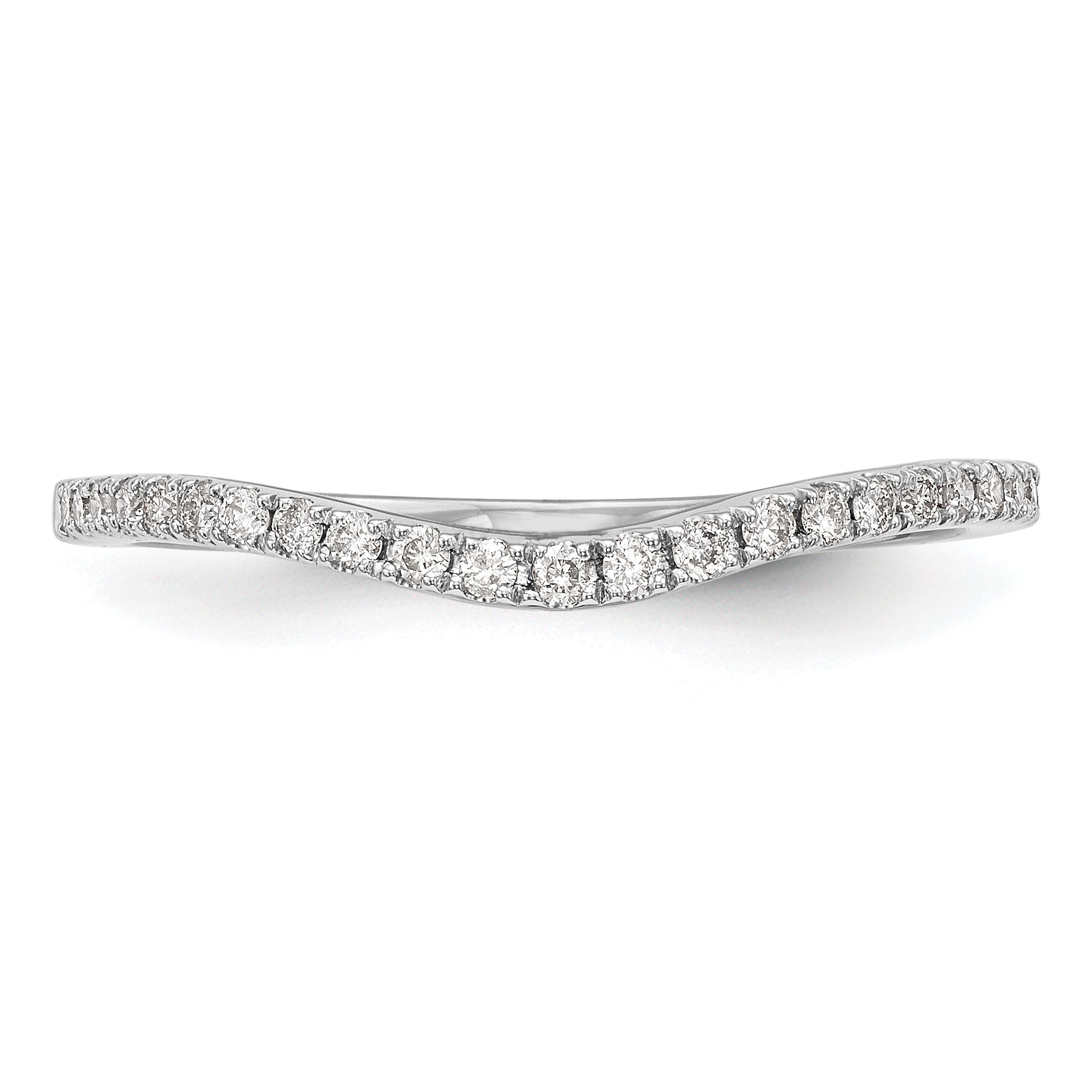 14k White Gold 1/8 carat Lab Grown Diamond VS/SI+ G+ Complete Wedding Band