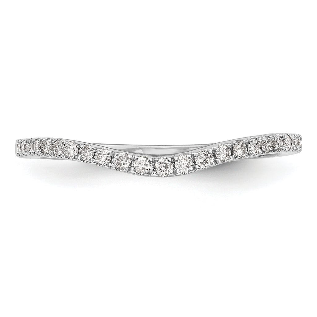 14k White Gold 1/8 carat Lab Grown Diamond VS/SI+ G+ Complete Wedding Band