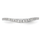 14k White Gold 1/8 carat Lab Grown Diamond VS/SI+ G+ Complete Wedding Band