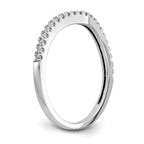 14k White Gold 1/8 carat Lab Grown Diamond VS/SI+ G+ Complete Wedding Band