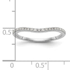 14k White Gold 1/8 carat Lab Grown Diamond VS/SI+ G+ Complete Wedding Band