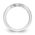 14k White Gold 1/4 carat Lab Grown Diamond VS/SI+ G+ Complete Wedding Band