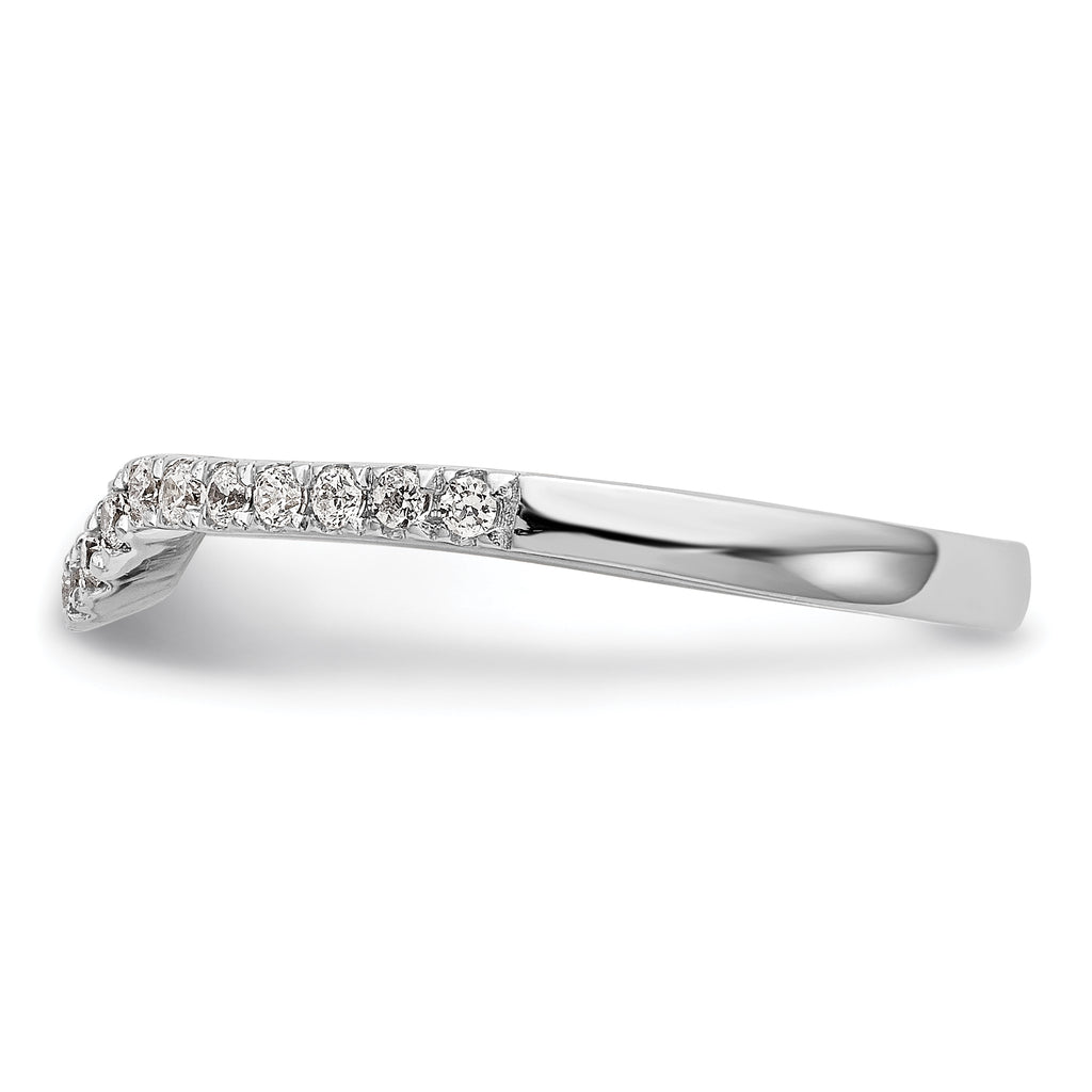 14k White Gold 1/4 carat Lab Grown Diamond VS/SI+ G+ Complete Wedding Band