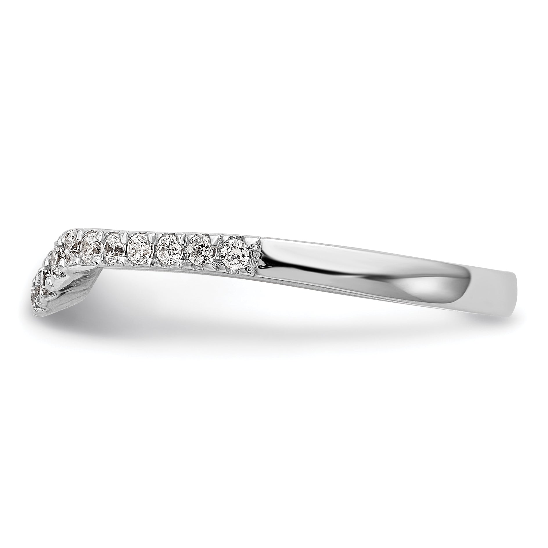 14k White Gold 1/4 carat Lab Grown Diamond VS/SI+ G+ Complete Wedding Band