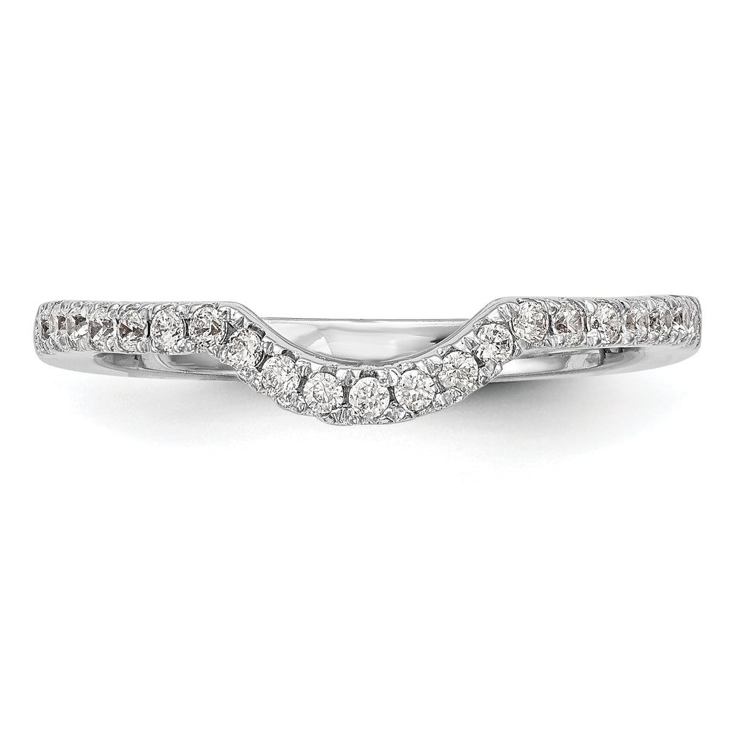14k White Gold 1/4 carat Lab Grown Diamond VS/SI+ G+ Complete Wedding Band