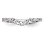 14k White Gold 1/4 carat Lab Grown Diamond VS/SI+ G+ Complete Wedding Band