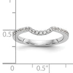 14k White Gold 1/4 carat Lab Grown Diamond VS/SI+ G+ Complete Wedding Band