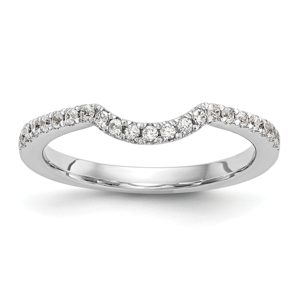 14k White Gold 1/4 carat Lab Grown Diamond VS/SI+ G+ Complete Wedding Band
