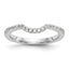 14k White Gold 1/4 carat Lab Grown Diamond VS/SI+ G+ Complete Wedding Band