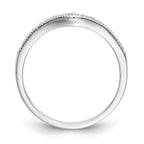 14k White Gold 1/6 carat Lab Grown Diamond VS/SI+ G+ Complete Wedding Band