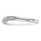 14k White Gold 1/6 carat Lab Grown Diamond VS/SI+ G+ Complete Wedding Band