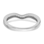 14k White Gold 1/6 carat Lab Grown Diamond VS/SI+ G+ Complete Wedding Band