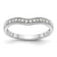 14k White Gold 1/6 carat Lab Grown Diamond VS/SI+ G+ Complete Wedding Band