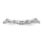 14k White Gold 1/3 carat Lab Grown Diamond VS/SI+ G+ Complete Wedding Band