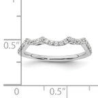14k White Gold 1/3 carat Lab Grown Diamond VS/SI+ G+ Complete Wedding Band