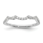 14k White Gold 1/3 carat Lab Grown Diamond VS/SI+ G+ Complete Wedding Band