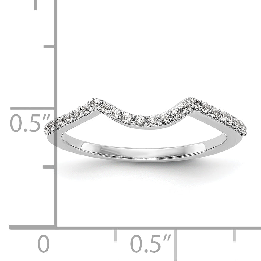 14k White Gold Lab Grown VS/SI+ G+ Dia Wedding Band