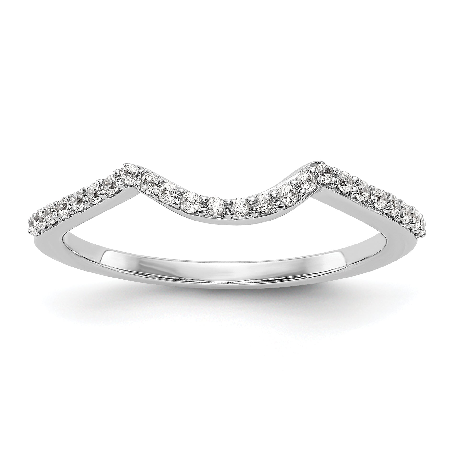 14k White Gold Lab Grown VS/SI+ G+ Dia Wedding Band