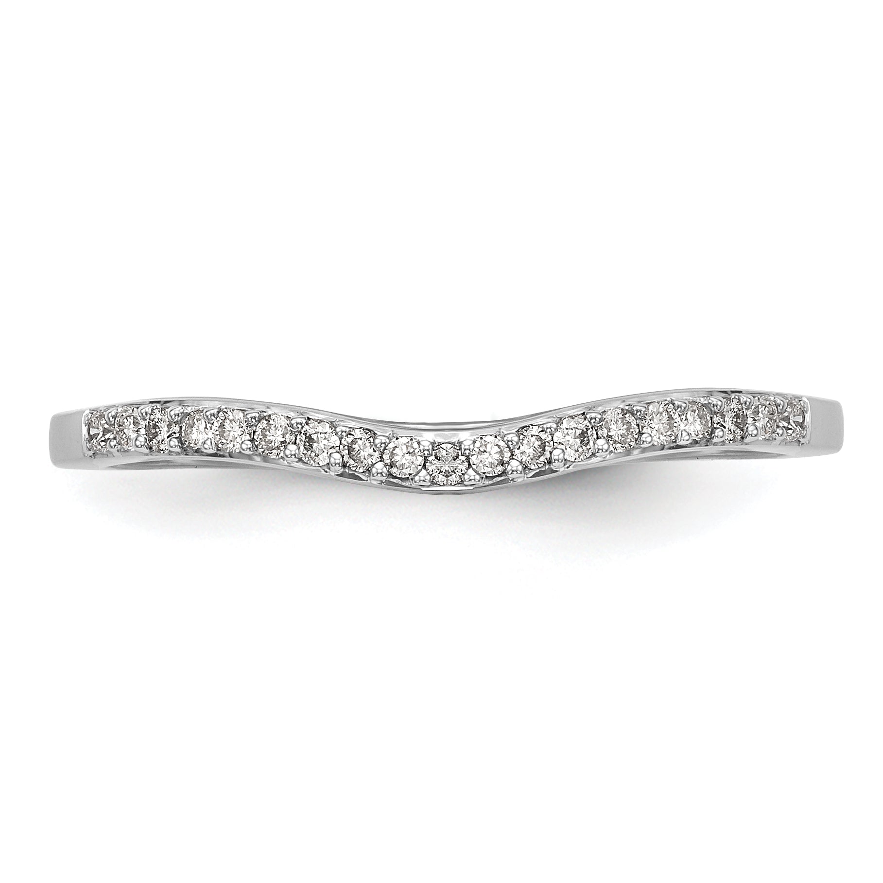 14k White Gold 1/10 carat Lab Grown Diamond VS/SI+ G+ Complete Wedding Band