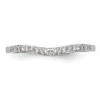 14k White Gold 1/10 carat Lab Grown Diamond VS/SI+ G+ Complete Wedding Band