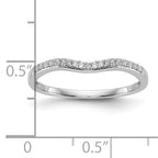 14k White Gold 1/10 carat Lab Grown Diamond VS/SI+ G+ Complete Wedding Band