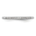 14K White Gold 1/20 carat Complete Diamond Wedding Band