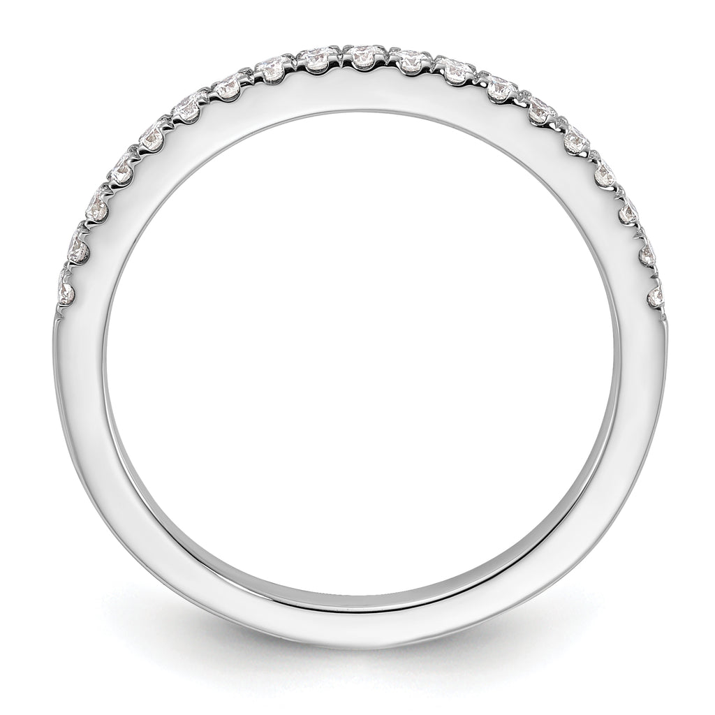 14k White Gold 1/5 carat Lab Grown Diamond VS/SI+ G+ Complete Wedding Band