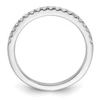 14k White Gold 1/5 carat Lab Grown Diamond VS/SI+ G+ Complete Wedding Band