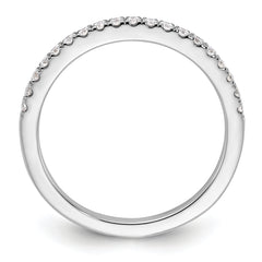 14k White Gold 1/5 carat Lab Grown Diamond VS/SI+ G+ Complete Wedding Band