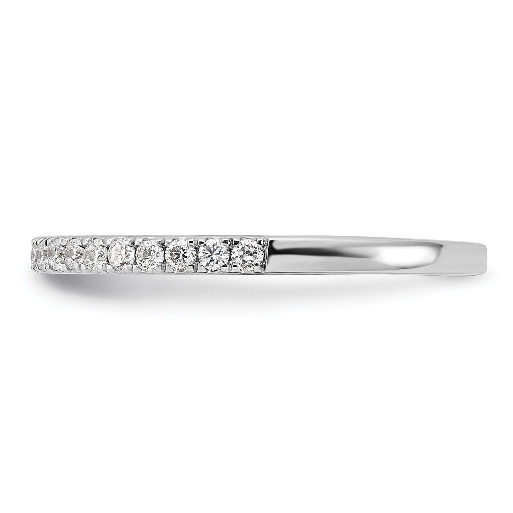 14k White Gold 1/5 carat Lab Grown Diamond VS/SI+ G+ Complete Wedding Band