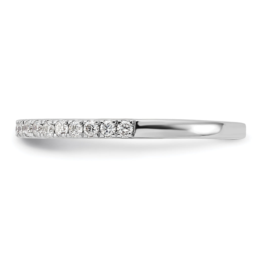 14k White Gold 1/5 carat Lab Grown Diamond VS/SI+ G+ Complete Wedding Band