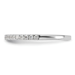 14k White Gold 1/5 carat Lab Grown Diamond VS/SI+ G+ Complete Wedding Band