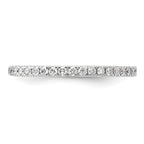 14k White Gold 1/5 carat Lab Grown Diamond VS/SI+ G+ Complete Wedding Band