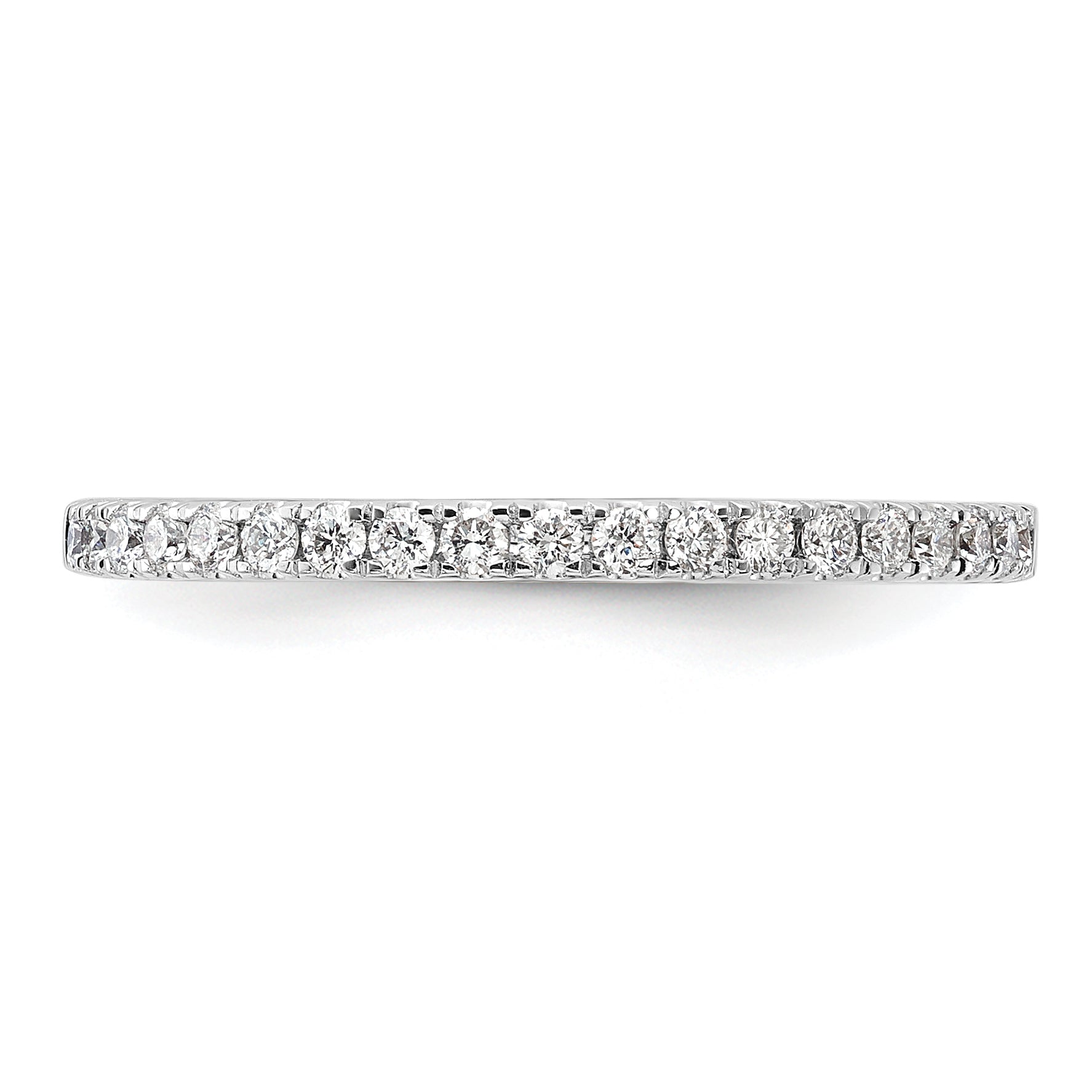 14k White Gold 1/5 carat Lab Grown Diamond VS/SI+ G+ Complete Wedding Band