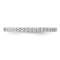 14k White Gold 1/5 carat Lab Grown Diamond VS/SI+ G+ Complete Wedding Band