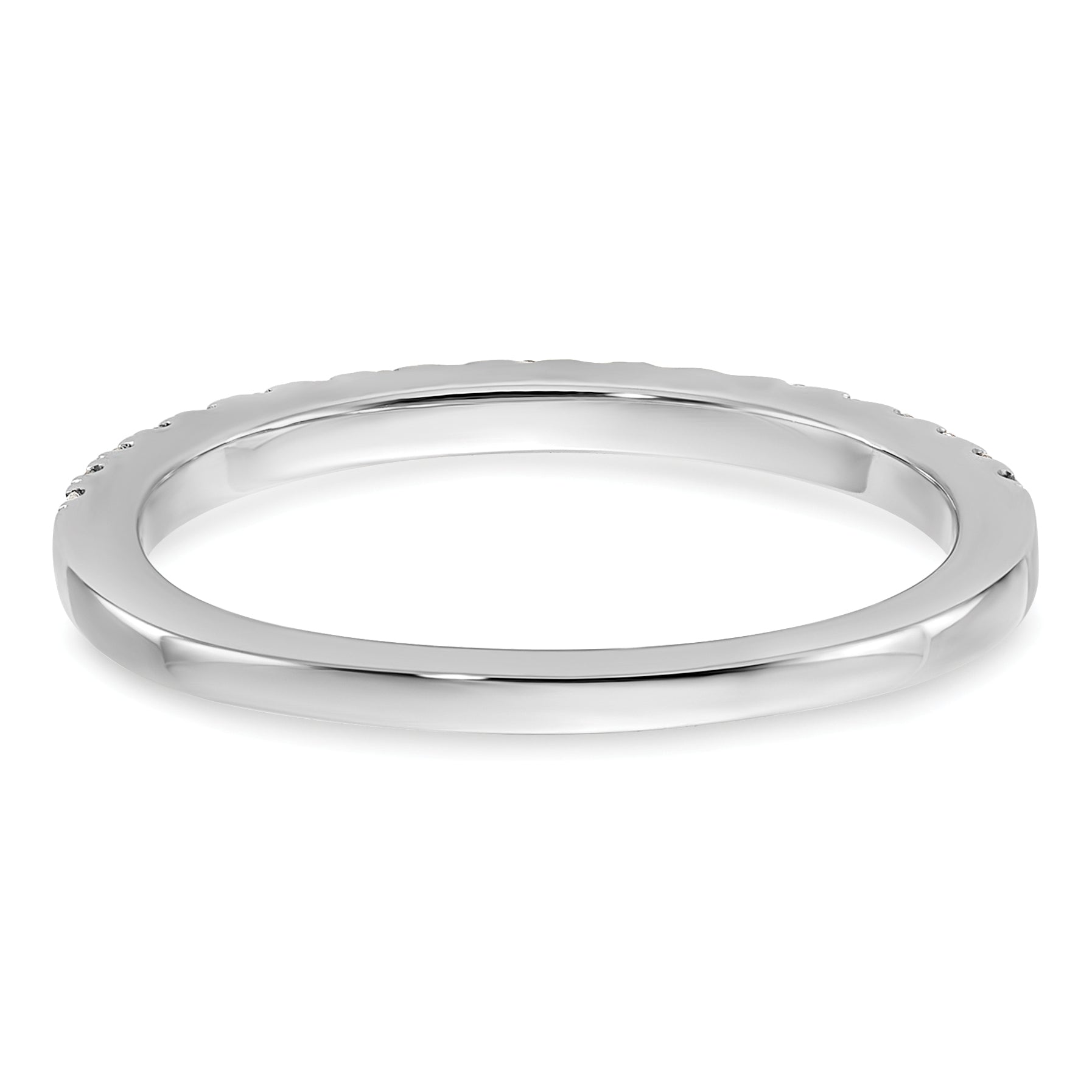 14k White Gold 1/5 carat Lab Grown Diamond VS/SI+ G+ Complete Wedding Band