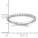 14k White Gold 1/5 carat Lab Grown Diamond VS/SI+ G+ Complete Wedding Band