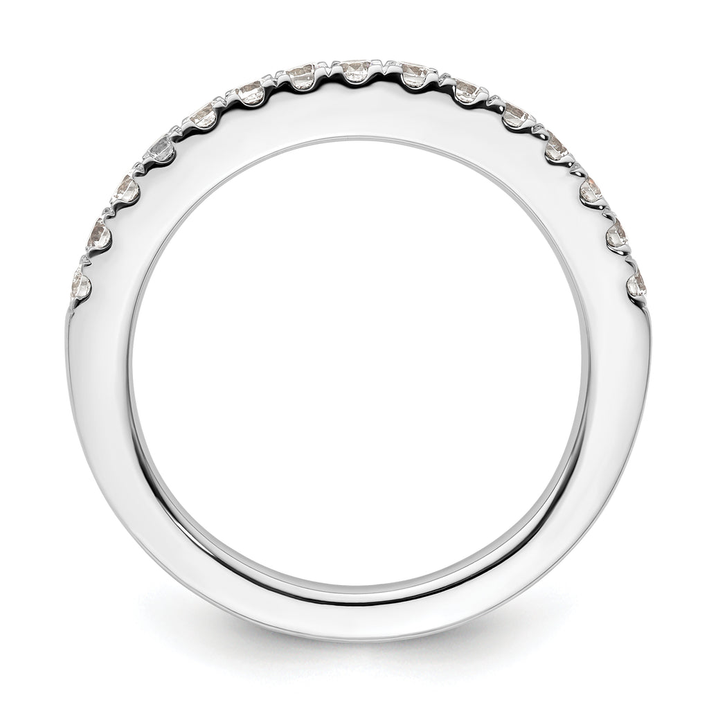 14k White Gold 1/2 carat Lab Grown Diamond VS/SI+ G+ Complete Wedding Band