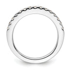 14k White Gold 1/2 carat Lab Grown Diamond VS/SI+ G+ Complete Wedding Band
